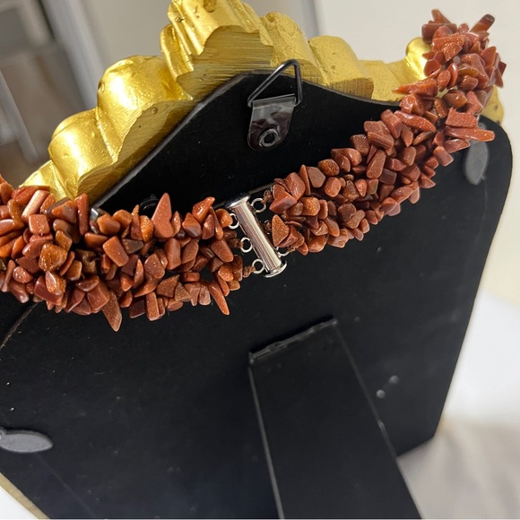 Necklace- Red Jasper chip?, 18”, NWOT, 925 clasp, weight (3.4oz), glitter look - Picture 7 of 11